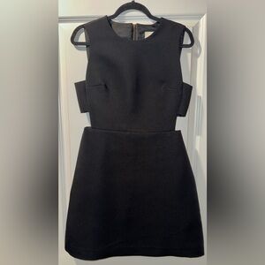 Kate Spade Black Breath of Fresh Air Dress with Side Cut Outs
